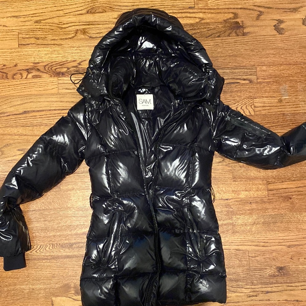 SAM. Black longer coat
